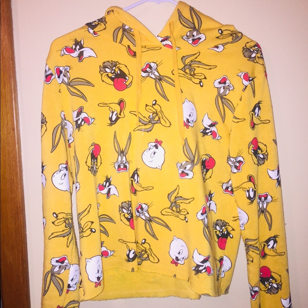 Loony tunes them crop top shirt